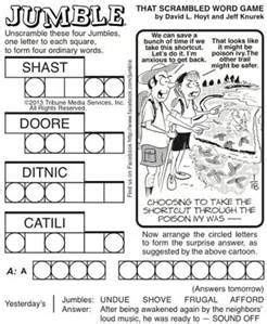 Printable standard suduko puzzles.the game of suduko originated in the eighteenth century.it does not involve any calculation knowledge but needs reasoning and logical thinking to come up with the answers. free printable jumble puzzles - Bing images | Jumble ...