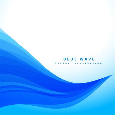 Blue Wavy Flowing Lines Background Design Download Free Vector Art
