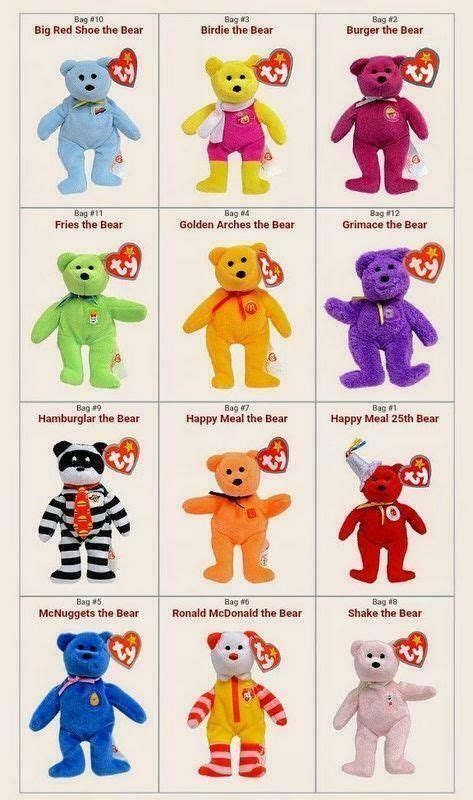 Ty Teenie Beanie Babies Mcdonalds Plush Toys 2000s Nostalgia