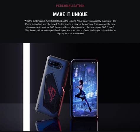 Official Lighting Armor Smart Case For Asus Rog Phone 5 5s