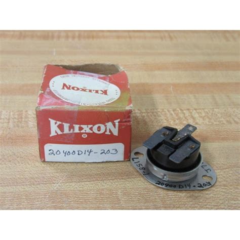 Klixon 20400d14 203 Thermostat Switch L158 1 Mara Industrial