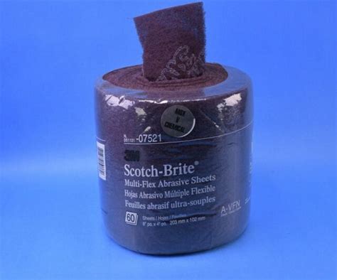 3m 7521 Scotch Brite Multi Flex Abrasive Sheet Roll Very Fine Grade