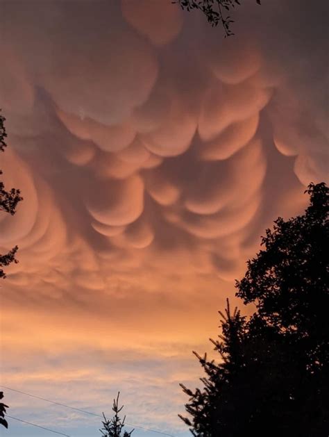 “heres What Mammatus Clouds Look Like Fully Caffeinated” Photo From