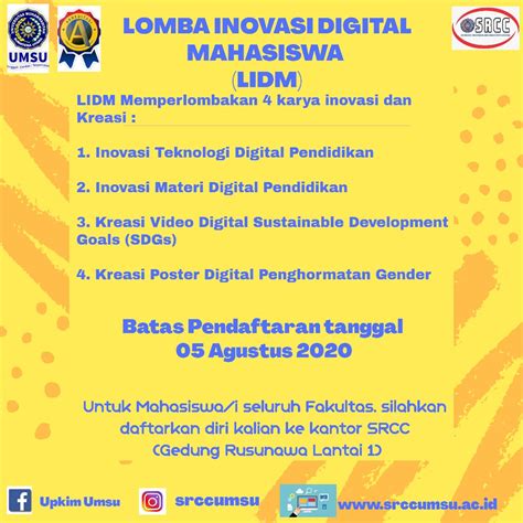 Lomba Inovasi Digital Mahasiswa KEMDIKBUD SRCC UMSU