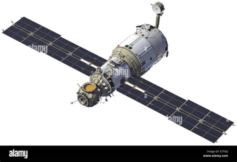 International Space Station Module Zvezda 3d Model Stock Photo Alamy