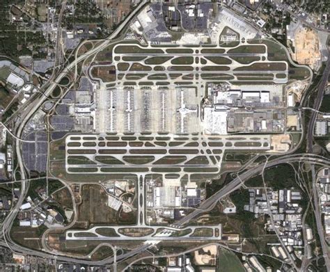 Aerial View Of The Massive Worlds Busiest Airport Hartsfield