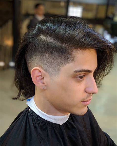 Long Top Buzzed Sides Simple Haircut And Hairstyle