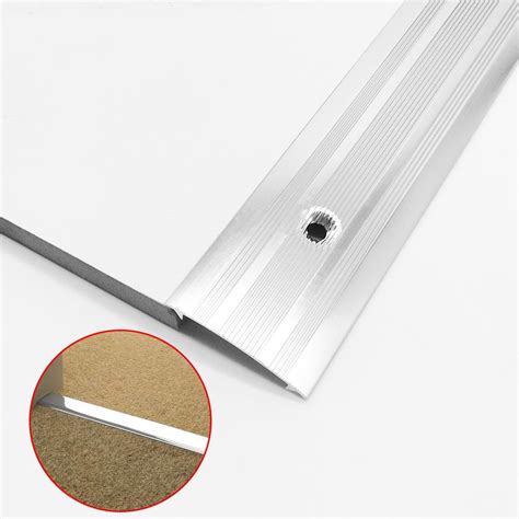 Curved Cover Steel Wall Silver Edging Floor Transition Carpet Trim