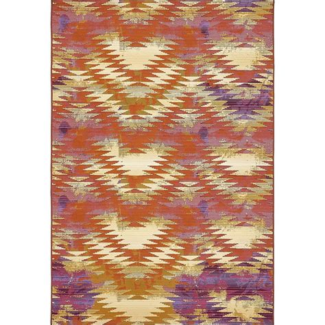 The rug is exactly as advertised and looks great. Unique Loom Outdoor Aztec Red 5' 3 x 8' 0 Area Rug-3138423 ...