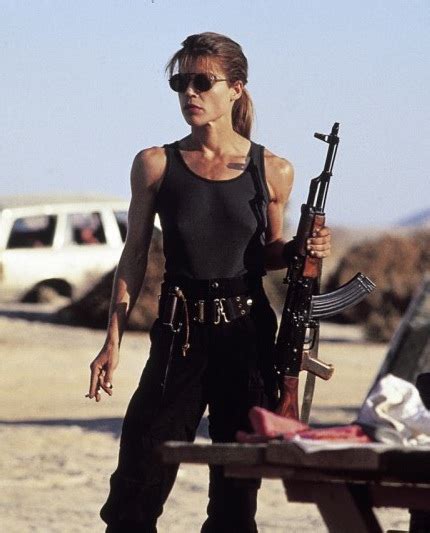 The first images from tim miller's terminator 6 show linda hamilton back in action as the iconic sarah connor, and mackenzie davis in a mystery role. The Terminator Is On The March - Frontier Partisans