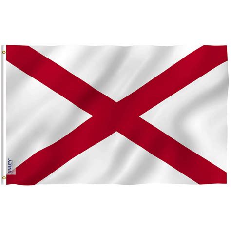 Fly Breeze Alabama State Flag 3x5 Foot Anley Flags