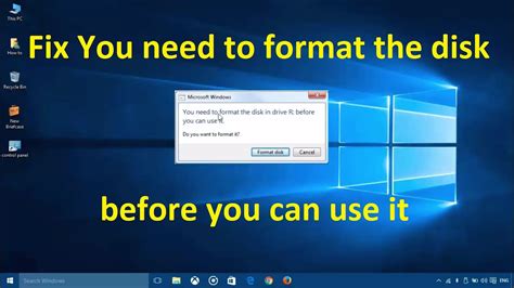 You Need To Format The Disk Before You Can Use It Fix Howtosolveit