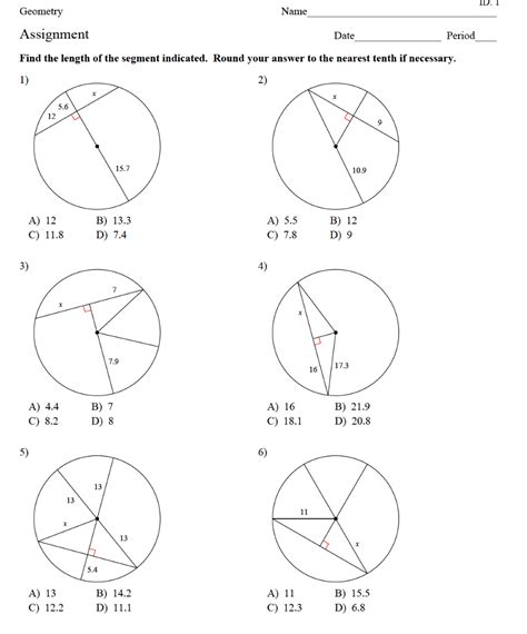 Properties Of A Circle Worksheet 12 Free Circle Theorems Worksheets
