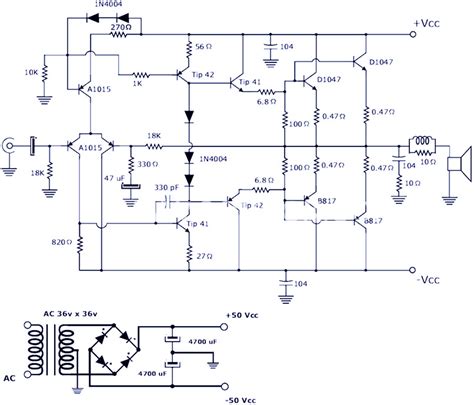 Audio Power Amplifier Circuit Diagram Pdf Converter Zoya Circuit