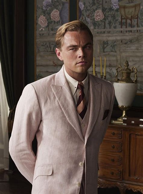 as jay gatsby pink suit the great gatsby leonardo dicaprio