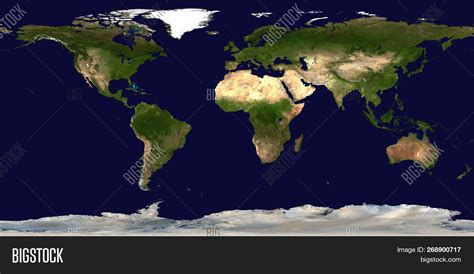 Worlds Map Satellite Image And Photo Free Trial Bigstock