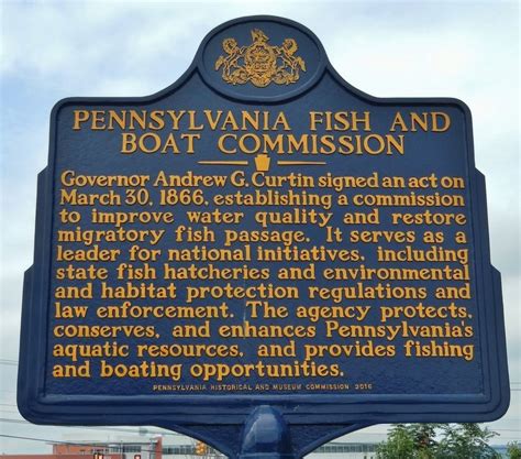 Pennsylvania Fish And Boat Commission Historical Marker