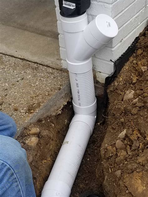 Downspout Extensions Home Waterproofing Company Northern Va Underground Gutter Drainage
