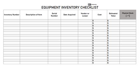 Available for excel, openoffice, and create a printable checklist using microsoft excel® | updated 6/11/2020. Inventory Checklist Template - Free Excel Sheet, Word & PDF