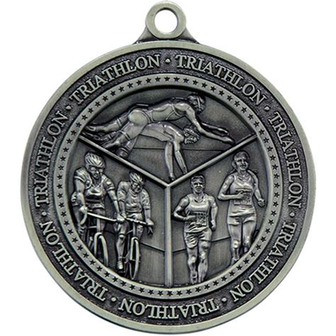 Würde es einen ironman triathlon geben. Antique Silver Olympia Triathlon Medal 6cm (2.25")