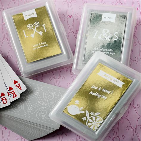 Photo playing cards make the perfect gift for friends and family. Personalized Metallics Collection Playing Cards with a Designer Top - Famous Favors