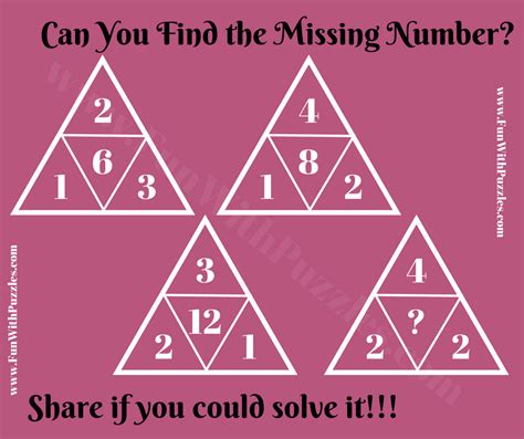 Have some fun learning math! Fun Math Triangle Puzzle for Adults with Answer