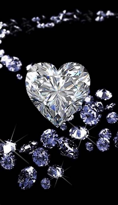 Heart Diamond Wallpapers Bling Iphone Unknown Backgrounds