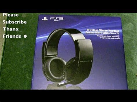 Sony Ps Wireless Stereo Headset Unboxing Youtube