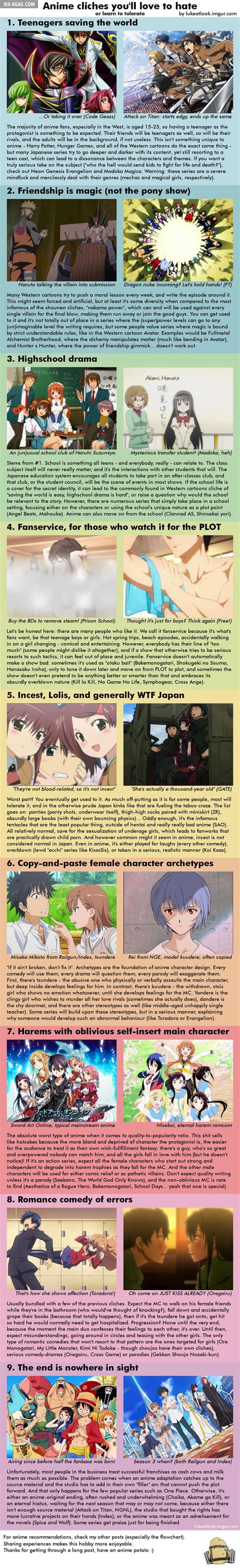 9 Anime Cliches Youll Love To Hate 9gag
