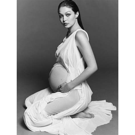 Growin An Angel — Gigi Hadid Shows Off Her Baby Bump In