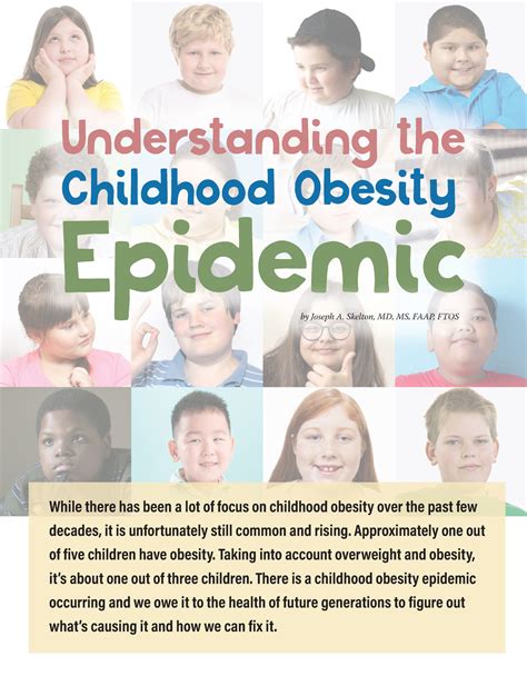 Understanding The Childhood Obesity Epidemic Obesity Action Coalition