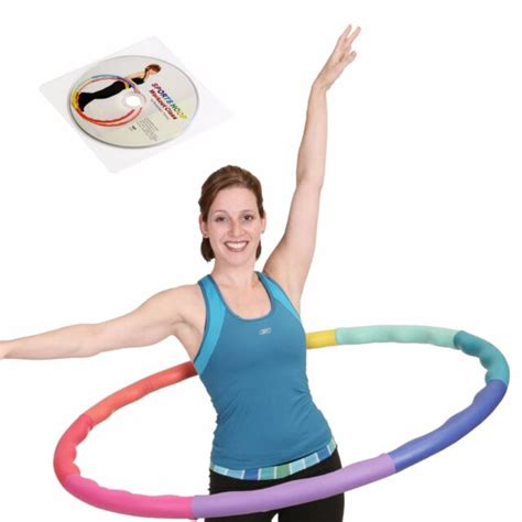 Weighted Rubber Hula Hoop Weight Loss With 50min Lesson Dvd Hooping