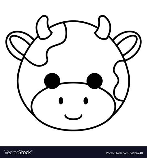 How To Draw A Cute Cow Face Step By Step Mariiana Blog