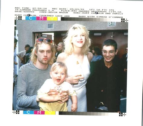 Kevin Mazur Kurt Cobain Courtney Love And Frances Bean Vintage