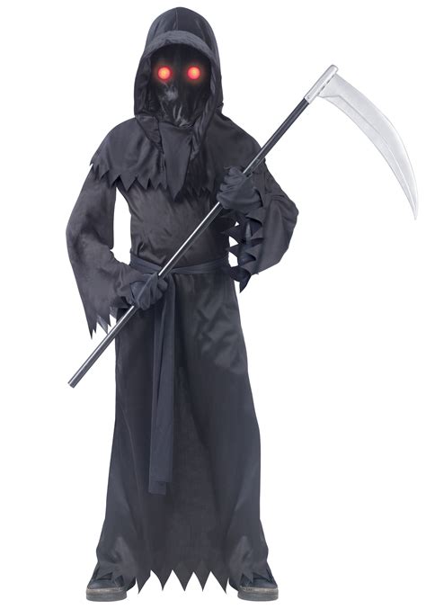 Kleidung And Accessoires Mask Childs Boys Demon Shadow Grim Reaper Scary