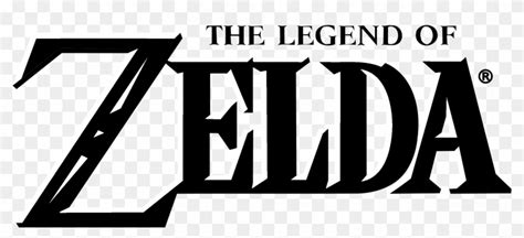 Zelda Logo Black And White Legend Of Zelda Hd Png Download