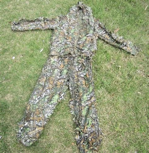 High Quality Woodland Sniper Ghillie Bionic Suit Kit D Leaf Camouflage