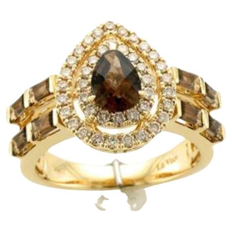 Le Vian Ring Featuring Chocolate Quartz Nude Diamonds Set In K Honey