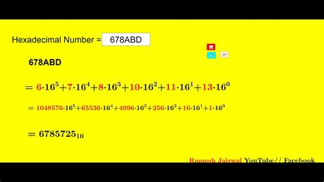 Hexadecimal Number System Use Geogebra Youtube