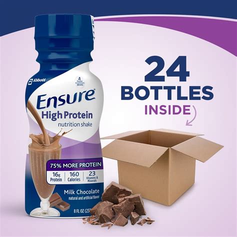 Ensure High Protein Milk Chocolate Nutrition Shake 8 Fl Oz Bottle