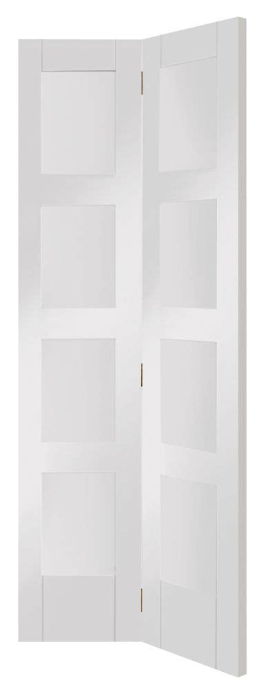 Xl Joinery White Primed Shaker 4l Clear Glazed Bi Fold Interior