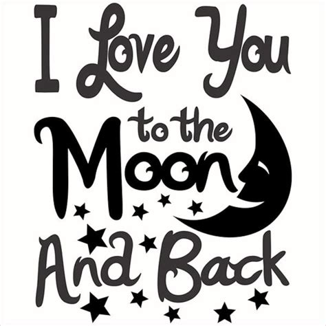 I Love You To The Moon And Back Cuttable Design Png Dxf Svg And Etsy