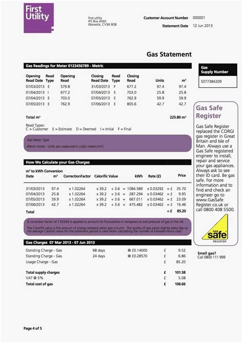 Make a fake bank statements, novelty documents, replacement docs. Fake Utility Bill Template | Bill template, Statement ...