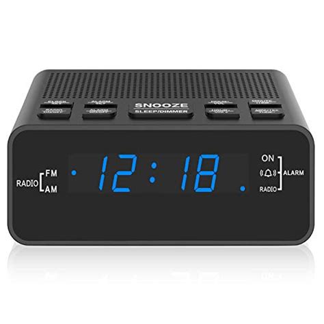 Alarm Clock Alarm Clocks For Bedrooms With Amfm Radiosleep Timer