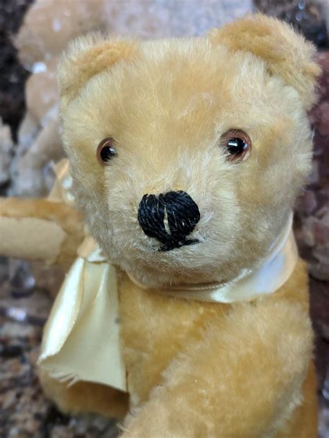 1950s Vintage Gold Steiff Original Teddy Bear Teddy Bear Antique