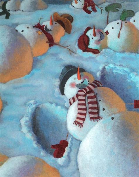 Joni Express Christmas Art Snowman Snowmen At Night