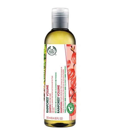 The moisturizing property of the body shop rainforest moisture shampoo gently cleanses and restores the natural softness of the hair. The Body Shop Rainforest Volumizing Shampoo 250ml BM6016 ...