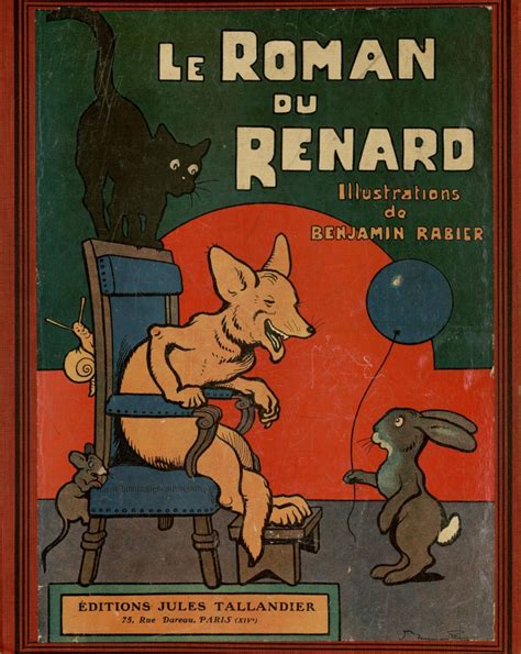 Benjamin Rabier Le Roman Du Renard 1909 France Province