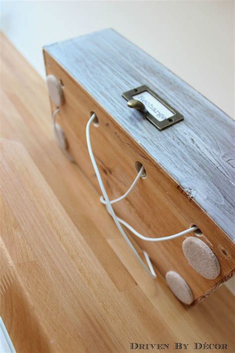 Diy $7.00 charging station organizer for your smart phones, iphones, ipads and tablets. DIY Family Charging Station | Driven by decor, Electronics ...