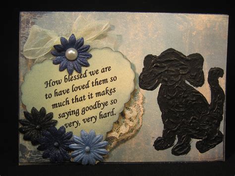 Handmade Pet Sympathy Card